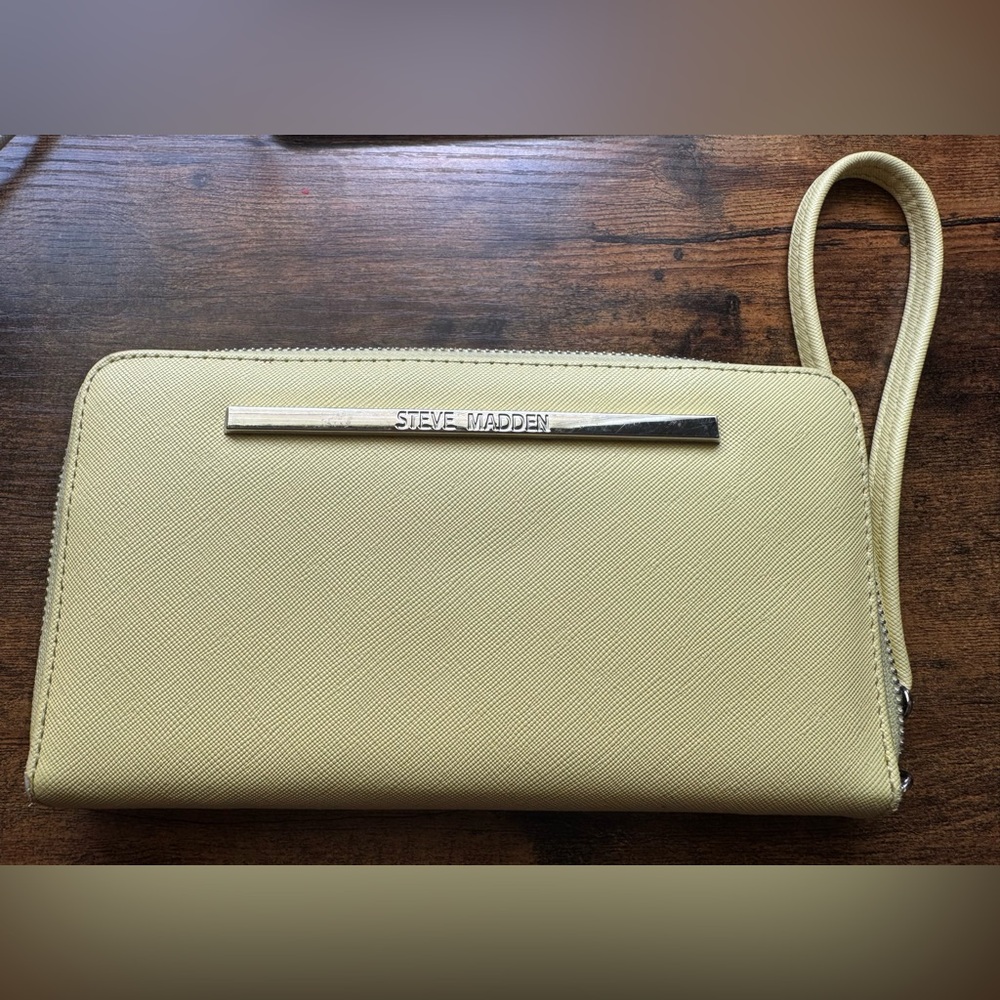 Steve Madden Yellow Clutch Bag